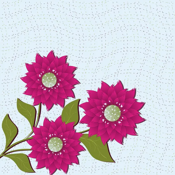 Vector abstracto ilustración floral — Vector de stock