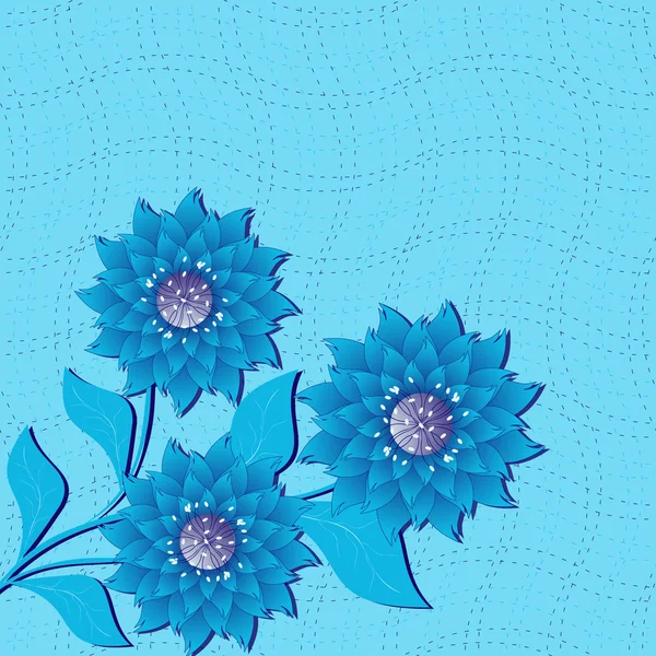 Illustration florale vectorielle abstraite — Image vectorielle