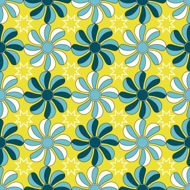 soyut vektör çiçek çizimi