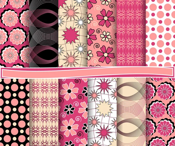 Set van abstract vector papier voor scrapbook — Stockvector