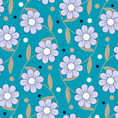 soyut vektör çiçek çizimi