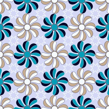 soyut vektör çiçek çizimi