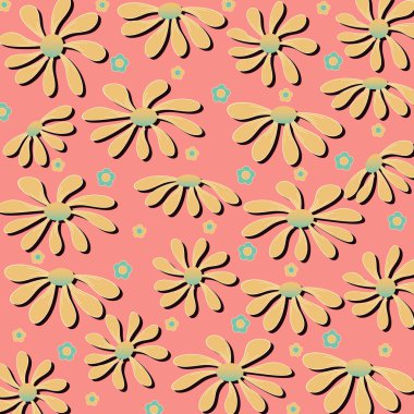 soyut vektör çiçek çizimi