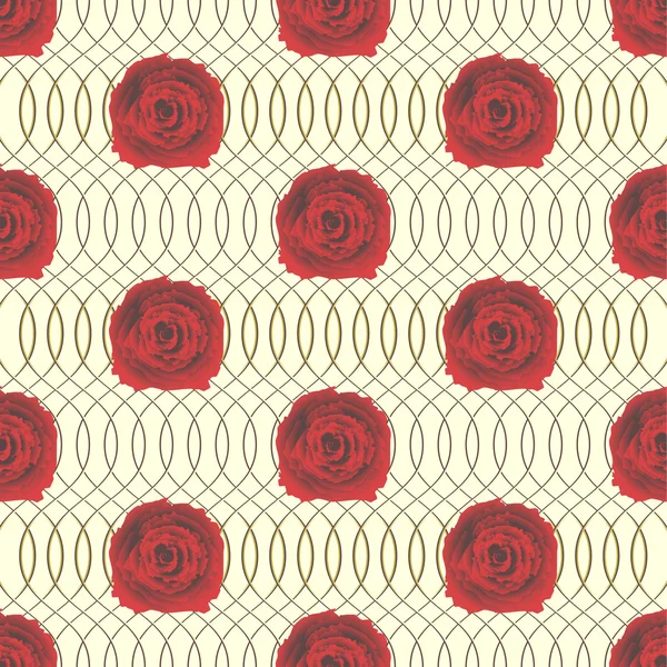 Vector abstracto ilustración con rosas — Vector de stock