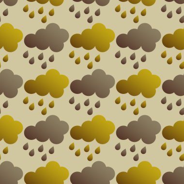 bulutlar ve yağmur tasarlamak vektör çizim