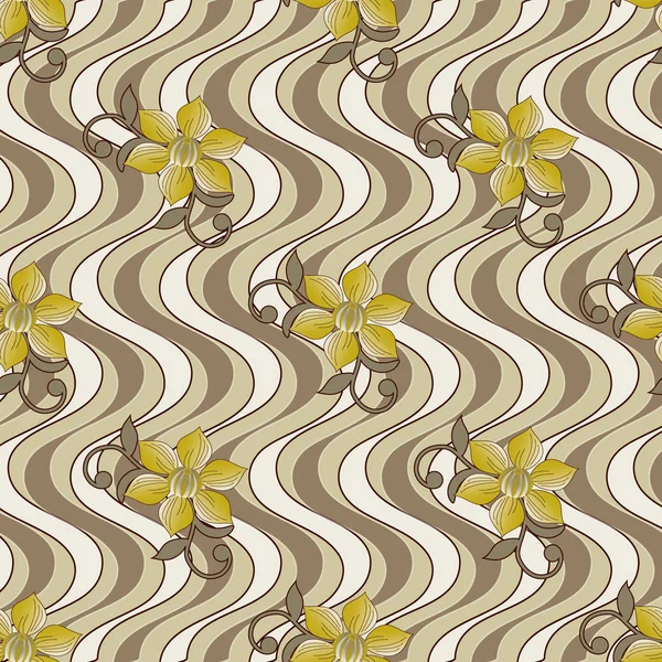 Ilustración abstracta vectorial de flores — Vector de stock