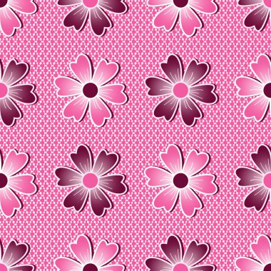 soyut vektör çiçek çizimi