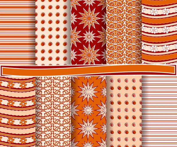 Set von abstrakten floralen Vektorpapier für Sammelalbum — Stockvektor