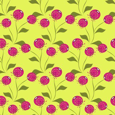 berry çalılar ile sorunsuz tasarlamak vektör çizim