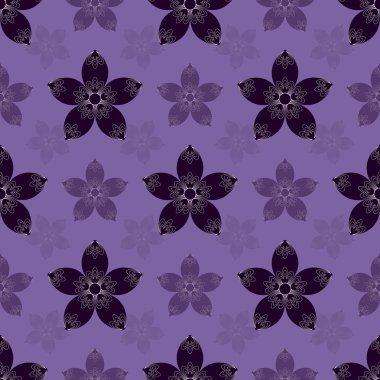 soyut vektör çiçek çizimi