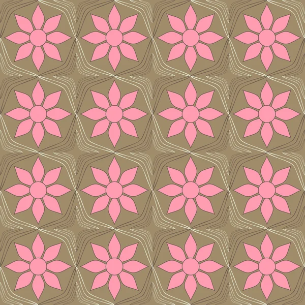 Vector abstracto ilustración floral — Vector de stock