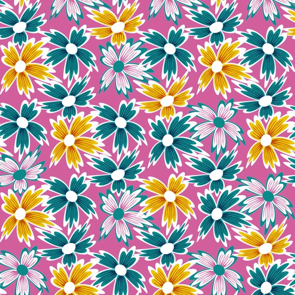 Vector abstracto ilustración floral — Vector de stock