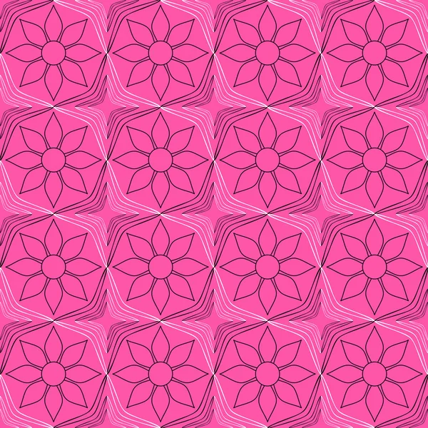 Vector abstracto ilustración floral — Archivo Imágenes Vectoriales