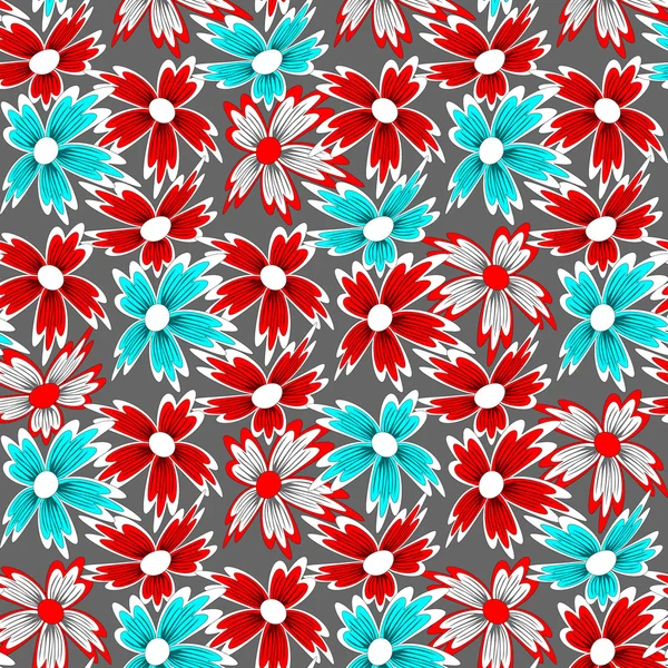 Abstracte vector bloemen illustratie — Stockvector