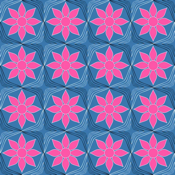 Abstracte vector bloemen illustratie — Stockvector