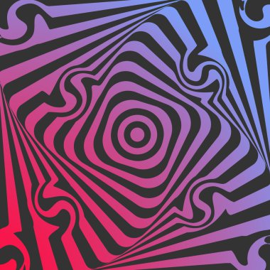 optik bir yanılsama tasarlamak vektör çizim