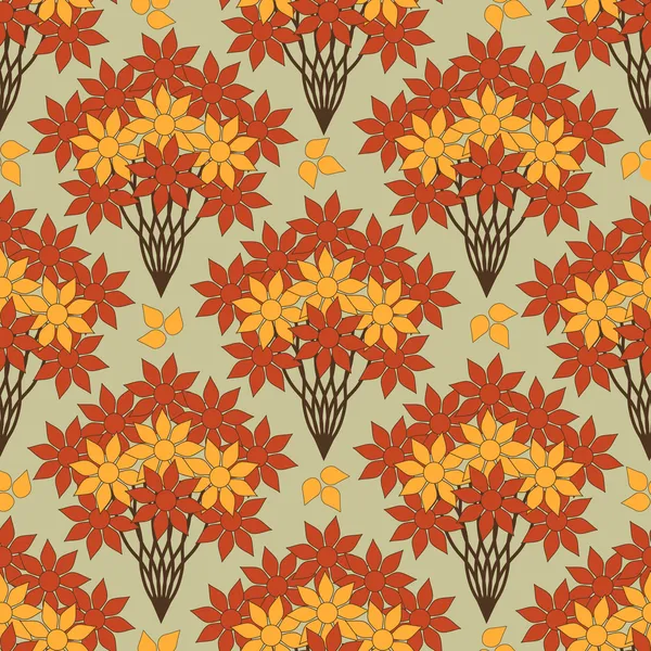 Illustration florale vectorielle abstraite — Image vectorielle