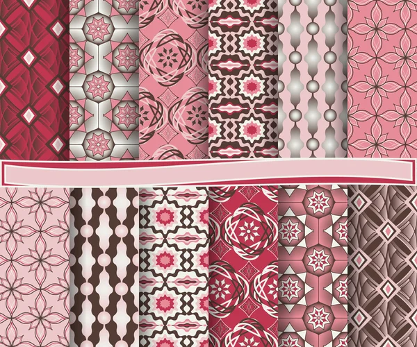 Conjunto de fundo padrão abstrato vetor, para scrapbook —  Vetores de Stock