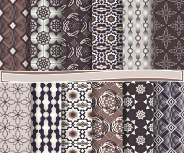 soyut çiçek vektör scrapbook kağıt, dizi