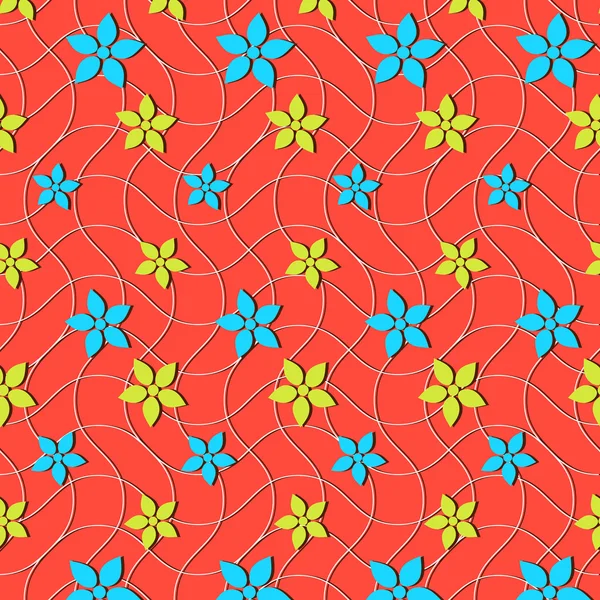 Vector afbeelding achtergrond van abstracte bloemen — Stockvector