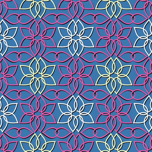 Fundo de ilustração vetorial de flores abstratas — Vetor de Stock