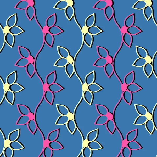 Vektor Illustration Hintergrund der abstrakten Blumen — Stockvektor