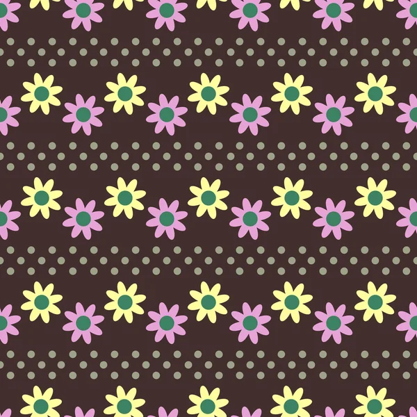 Naadloze abstract floral vectorillustratie — Stockvector