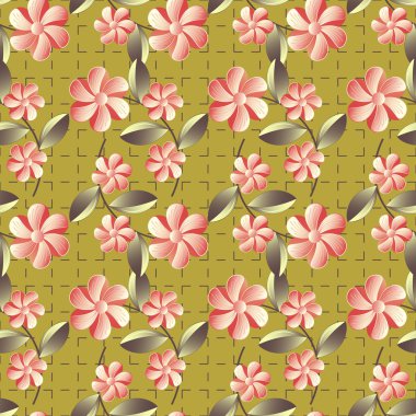 soyut çiçek vektör çizimi