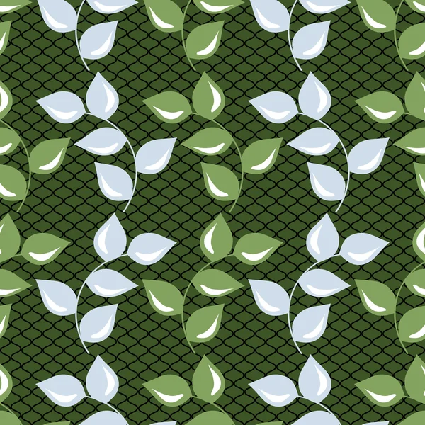 Illustration vectorielle abstraite fond avec feuilles — Image vectorielle