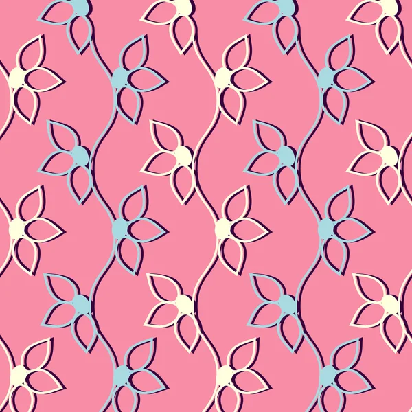 Vektor illustration bakgrund av abstrakt blommor — Stock vektor