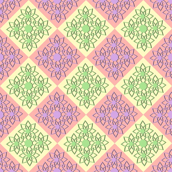 Vector ilustración fondo de flores abstractas — Vector de stock