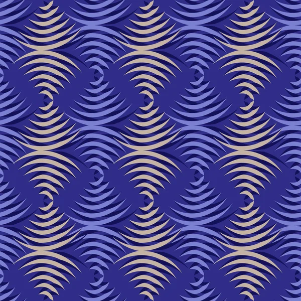 Sömlös vektor illustration bakgrund av abstrakta former — Stock vektor