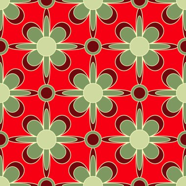 Dikişsiz soyut çiçek vektör çizim arka planı