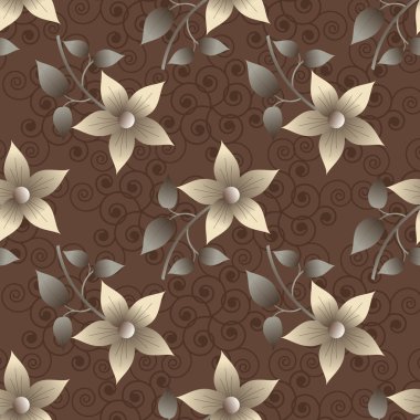 soyut vector floral arka plan illüstrasyon