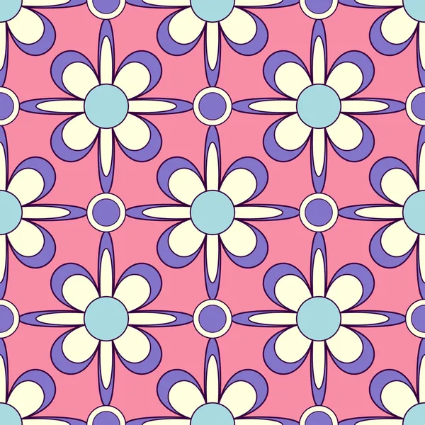 Sem emenda abstrato floral vetor ilustração fundo — Vetor de Stock