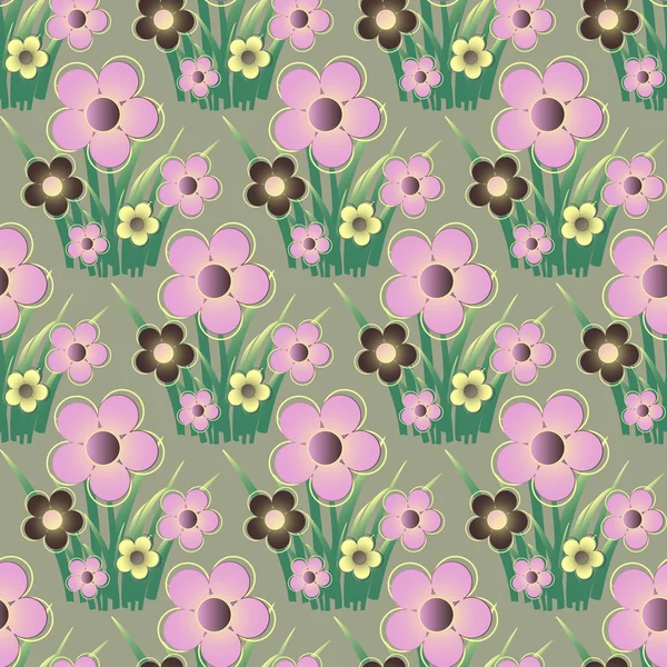Abstrakter Vektor floraler Hintergrund Illustration — Stockvektor