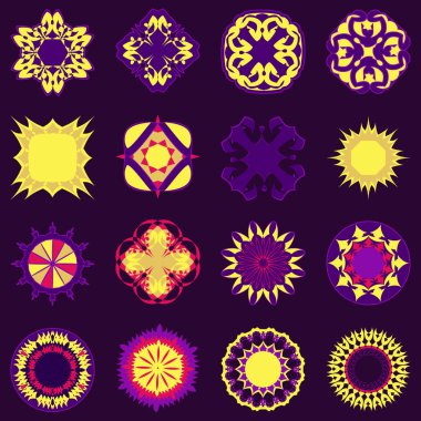 soyut geometrik şekillerin vektör kümesi