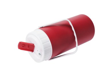 kırmızı plastik şişe