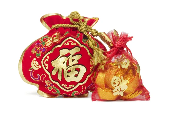 Two Chinese New Year Gift Bags — Stock Photo, Image