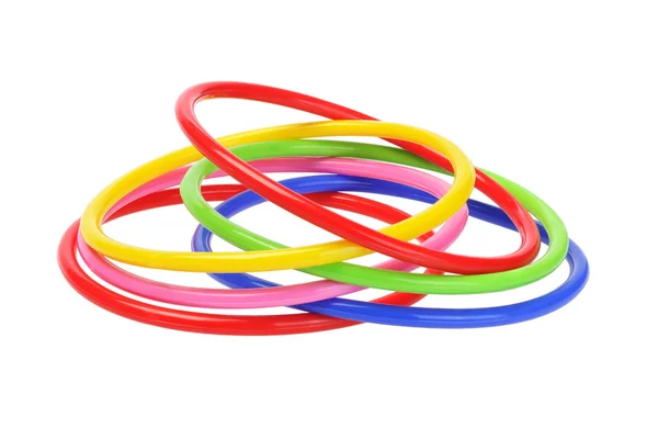 Multicolor Plastic Bangles — Zdjęcie stockowe