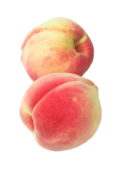 Two Fresh Peach Fruits — Stock Photo, Image