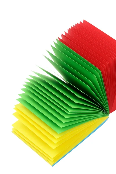 Stapel kleur memo papier — Stockfoto