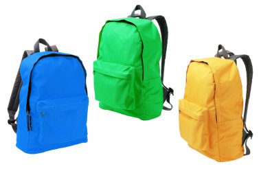 Three Backpacks clipart