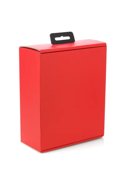Χάρτινο κόκκινο κουτί — Φωτογραφία Αρχείου