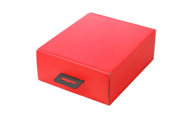 Χάρτινο κόκκινο κουτί — Φωτογραφία Αρχείου