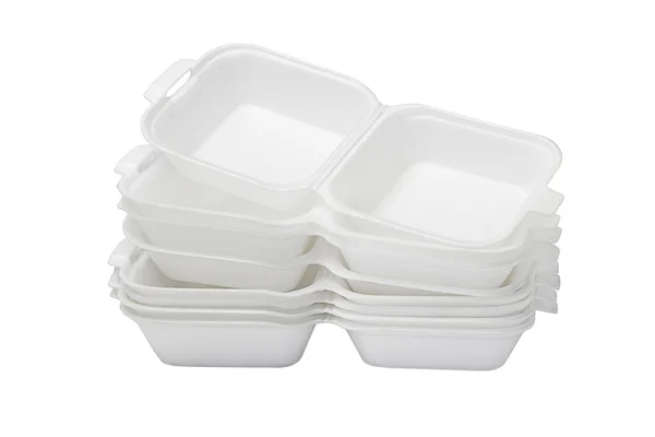 Öppna styrofoam lådor — Stockfoto