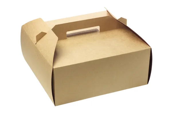 Коробка для тортов на вынос — стоковое фото