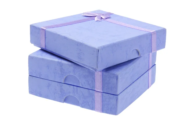 Blue Gift Boxes Stock Picture