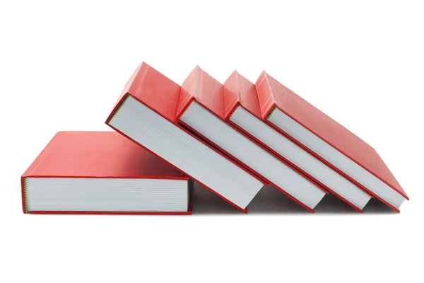 Red Hard Cover Livros — Fotografia de Stock