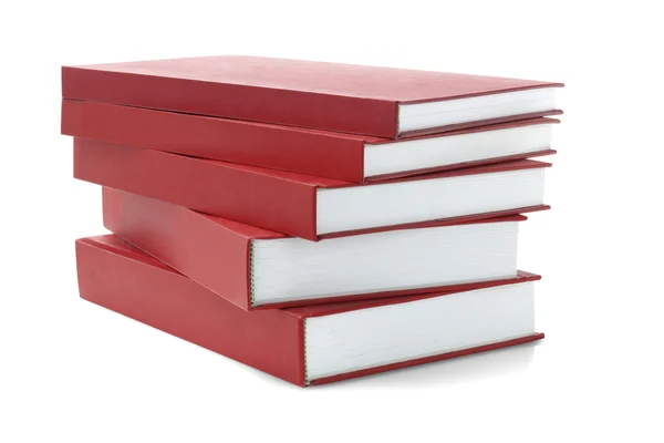 Czerwona twarda okładka książki — Zdjęcie stockowe